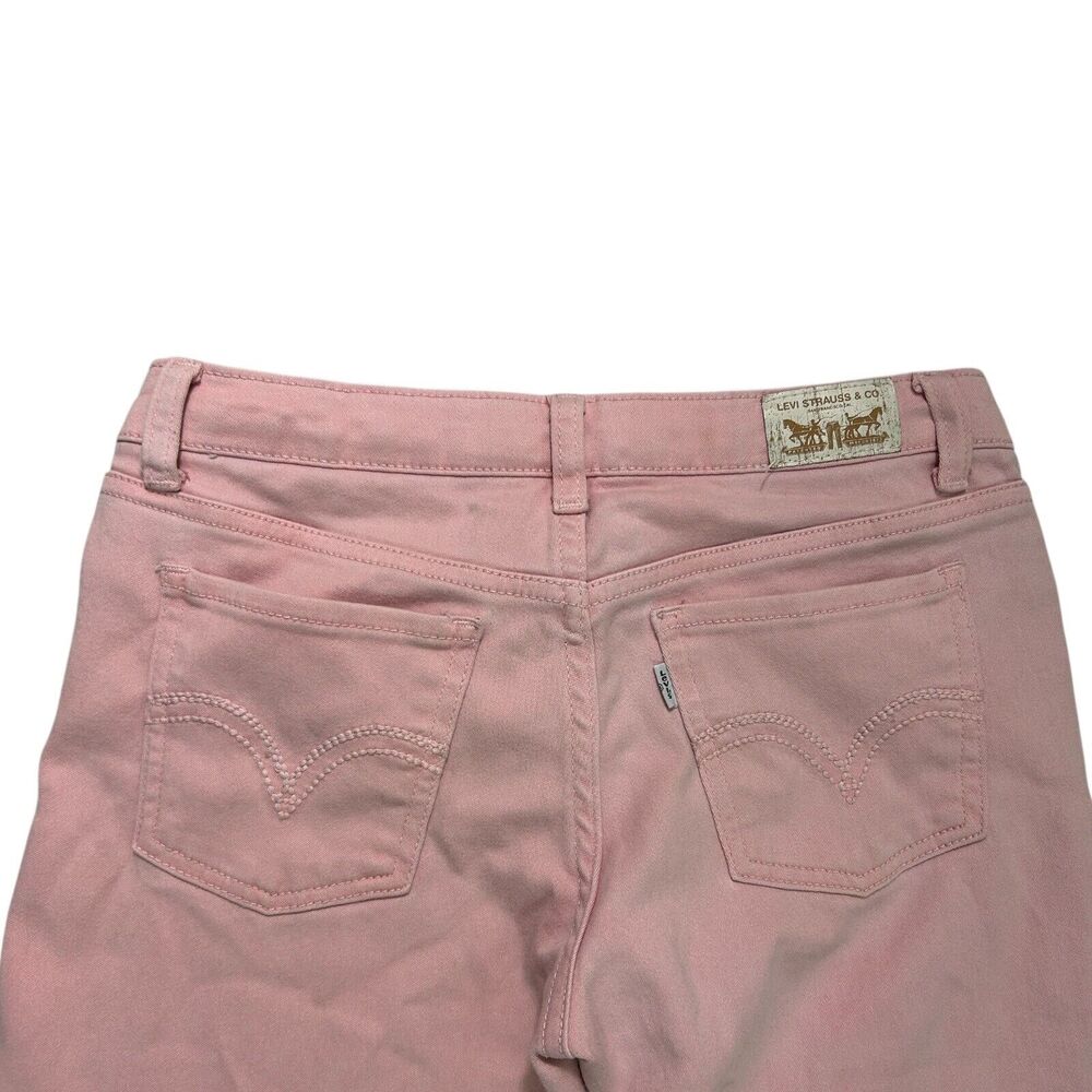 Levi’s Denim Legging Skinny Jeans Pink Size 14 Reg Stretch 5 Pocket - Picture 4 of 9